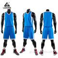 Κορυφαία ομάδα σχεδίασης μπλε μπάσκετ μπάσκετ μπάσκετ φανέλες